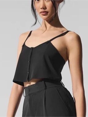 ALO Yoga Dreamscape Tank Cropped Adjustable-Strap Crop Camisole